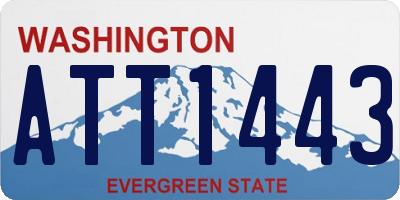 WA license plate ATT1443