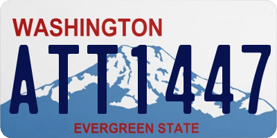 WA license plate ATT1447