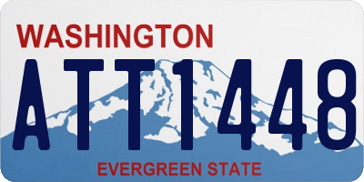 WA license plate ATT1448
