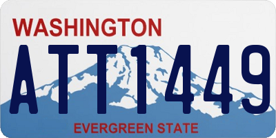 WA license plate ATT1449