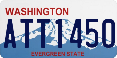 WA license plate ATT1450