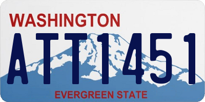 WA license plate ATT1451