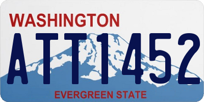 WA license plate ATT1452