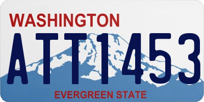 WA license plate ATT1453