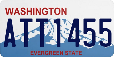 WA license plate ATT1455