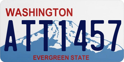 WA license plate ATT1457
