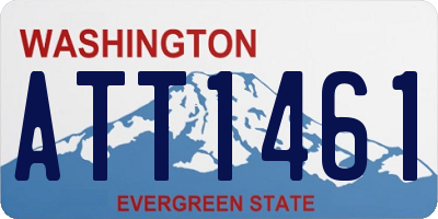 WA license plate ATT1461