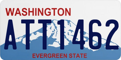 WA license plate ATT1462