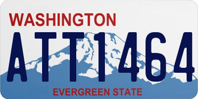 WA license plate ATT1464