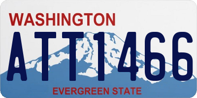WA license plate ATT1466