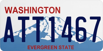 WA license plate ATT1467