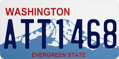 WA license plate ATT1468
