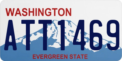 WA license plate ATT1469