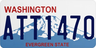 WA license plate ATT1470