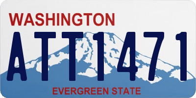 WA license plate ATT1471