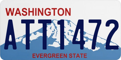 WA license plate ATT1472