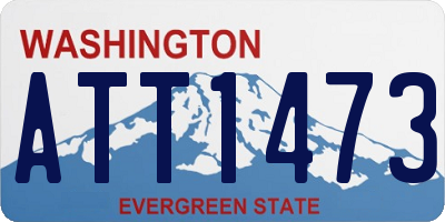 WA license plate ATT1473