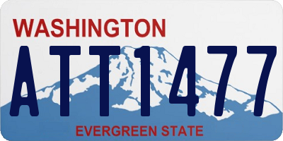 WA license plate ATT1477