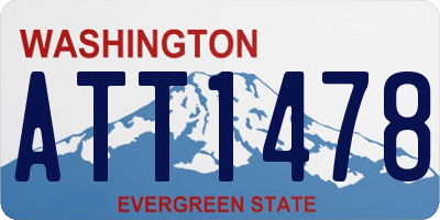 WA license plate ATT1478