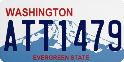 WA license plate ATT1479