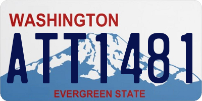 WA license plate ATT1481