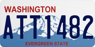 WA license plate ATT1482