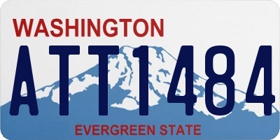 WA license plate ATT1484