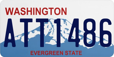 WA license plate ATT1486