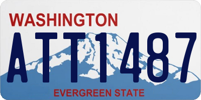 WA license plate ATT1487