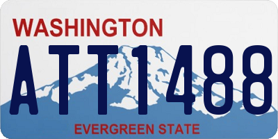 WA license plate ATT1488