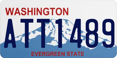WA license plate ATT1489