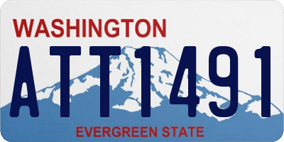 WA license plate ATT1491