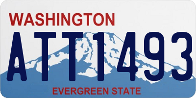 WA license plate ATT1493