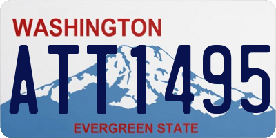 WA license plate ATT1495