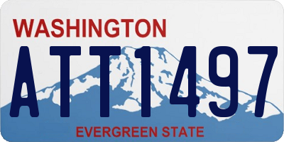 WA license plate ATT1497