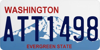 WA license plate ATT1498