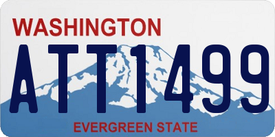 WA license plate ATT1499