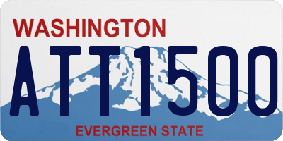 WA license plate ATT1500