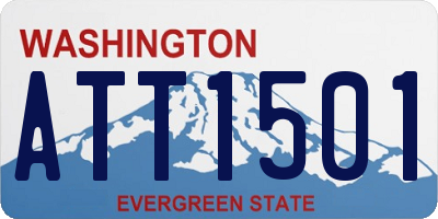 WA license plate ATT1501