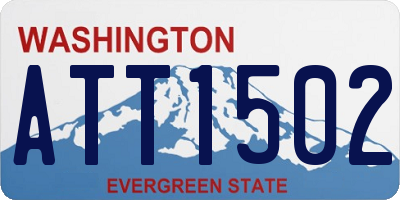 WA license plate ATT1502