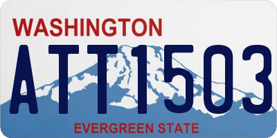 WA license plate ATT1503