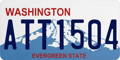 WA license plate ATT1504