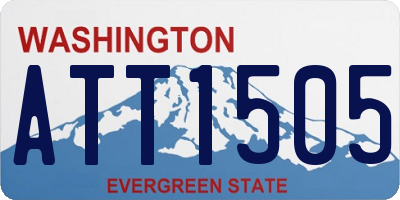 WA license plate ATT1505