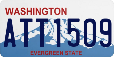 WA license plate ATT1509