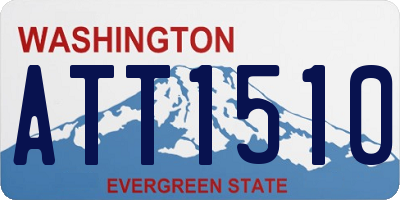 WA license plate ATT1510