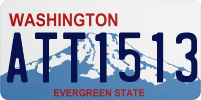 WA license plate ATT1513