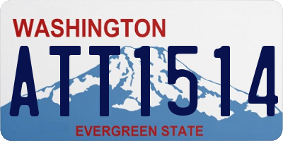 WA license plate ATT1514