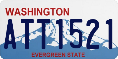 WA license plate ATT1521