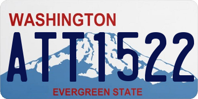 WA license plate ATT1522