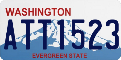 WA license plate ATT1523
